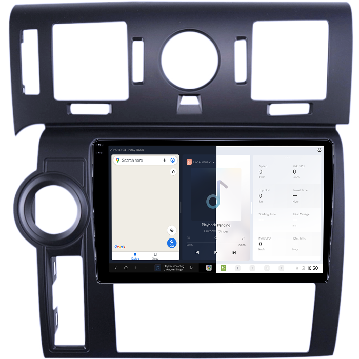 Navigatie dedicata Hummer H2 2007-2009, DUDU3, 4GB RAM 64GB ROM, Octacore, Platforma 8581, Android, Display QLED 9", DSP, Carplay&AndroidAuto [2]