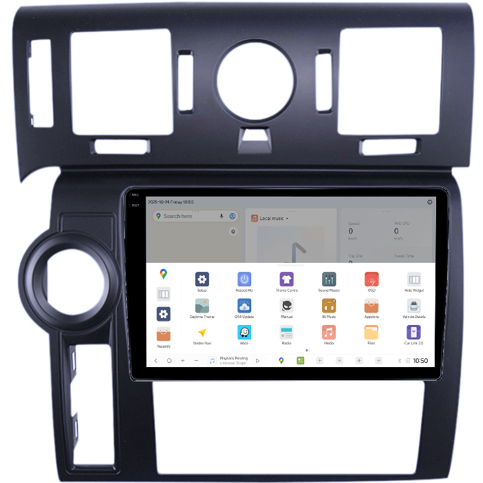 Navigatie dedicata Hummer H2 2007-2009, DUDU3, 4GB RAM 64GB ROM, Octacore, Platforma 8581, Android, Display QLED 9", DSP, Carplay&AndroidAuto [3]