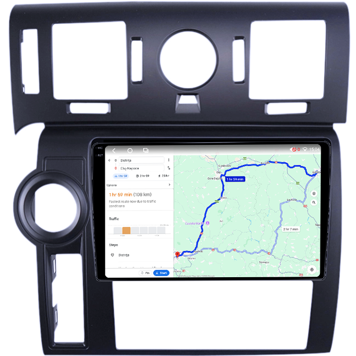 Navigatie dedicata Hummer H2 2007-2009, 4GB RAM 64GB ROM, Octacore, Android 14, Display QLED 1K 9", Carplay&Android Auto, SIM 4G, Ventilator Activ [5]