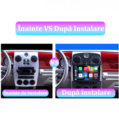 Navigatie dedicata PT Cruiser 2005-2010, 12GB RAM 256GB ROM, Android 13, Rezolutie 2K, Display QLED 9", DSP, Carplay&Android Auto, SIM 4G, Ventilator Activ, Suport Camere 360 [5]