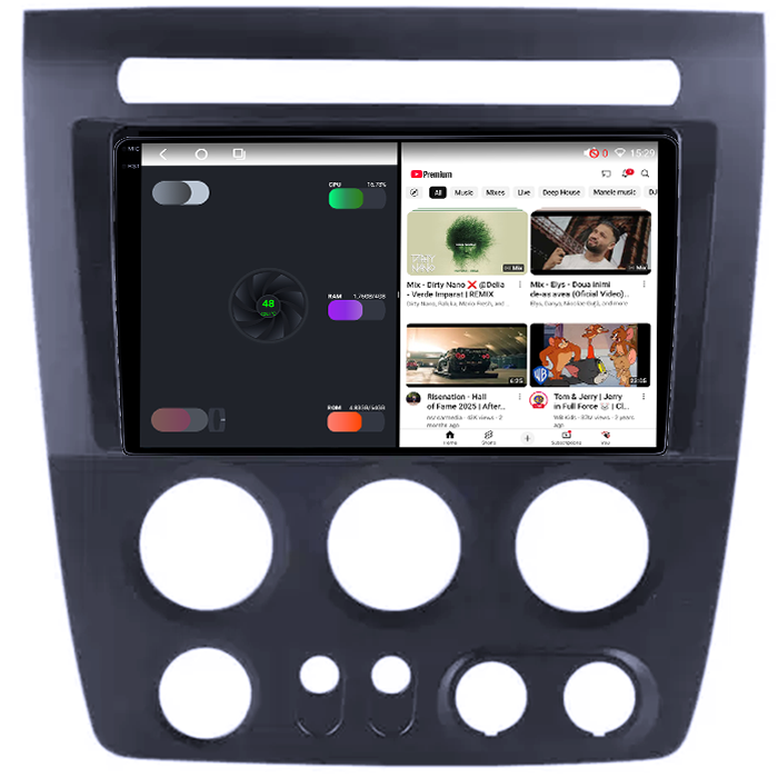 Navigatie dedicata Hummer H3 2005-2010, 4GB RAM 64GB ROM, Octacore, Android 14, Display QLED 1K 9", Carplay&Android Auto, SIM 4G, Ventilator Activ [3]