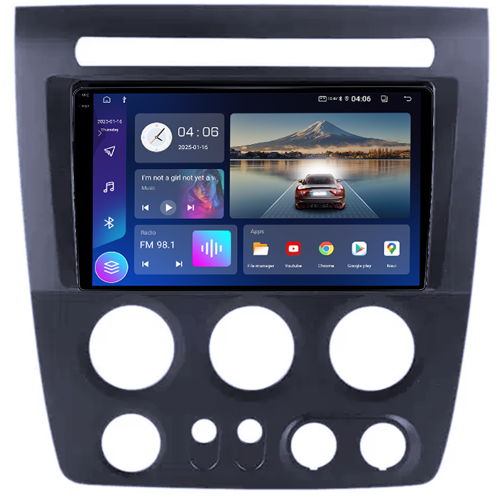 Navigatie dedicata Hummer H3 2005-2010, 4GB RAM 64GB ROM, Octacore, Android 14, Display QLED 9", DSP, Carplay&Android Auto, SIM 4G, Ventilator Activ [2]