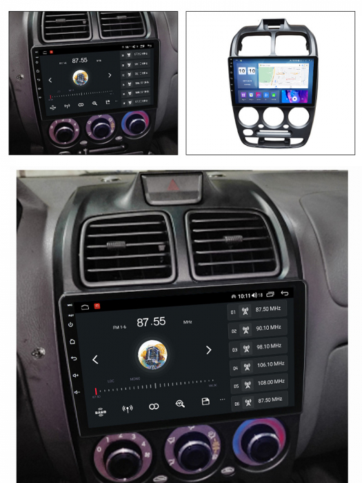Navigatie dedicata Hyundai 1999 ACCENT, 12GB RAM 256GB ROM, Android 13, Rezolutie 2K, Display QLED, 9", DSP, Carplay, Android Auto, Internet, Youtube, Waze, Wi Fi, USB [3]