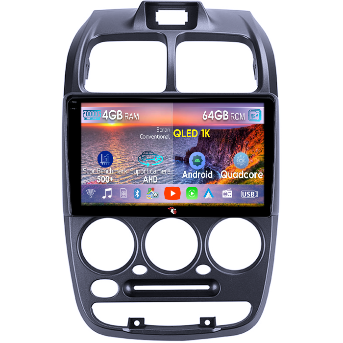 Navigatie dedicata Hyundai Accent 1999, 4GB RAM 64GB ROM, Octacore, Android 14, Display QLED 1K 9", Carplay&Android Auto, SIM 4G, Ventilator Activ [1]