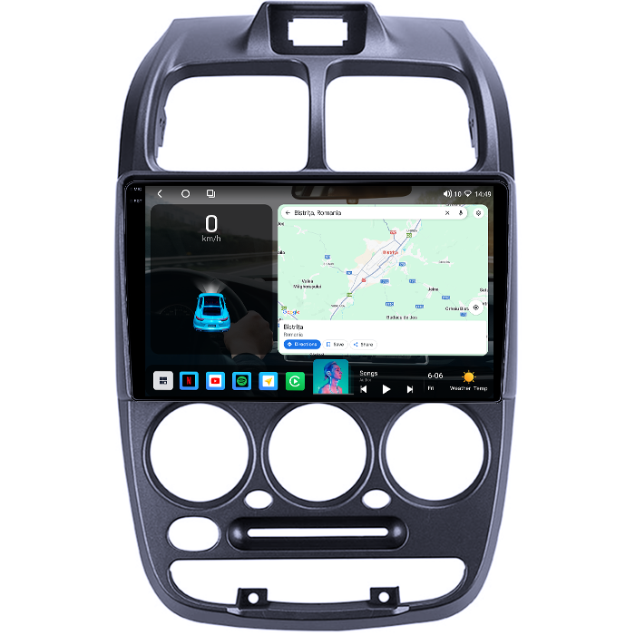 Navigatie dedicata Hyundai Accent 1999, 4GB RAM 64GB ROM, Octacore, Android 14, Display QLED 1K 9", Carplay&Android Auto, SIM 4G, Ventilator Activ [2]
