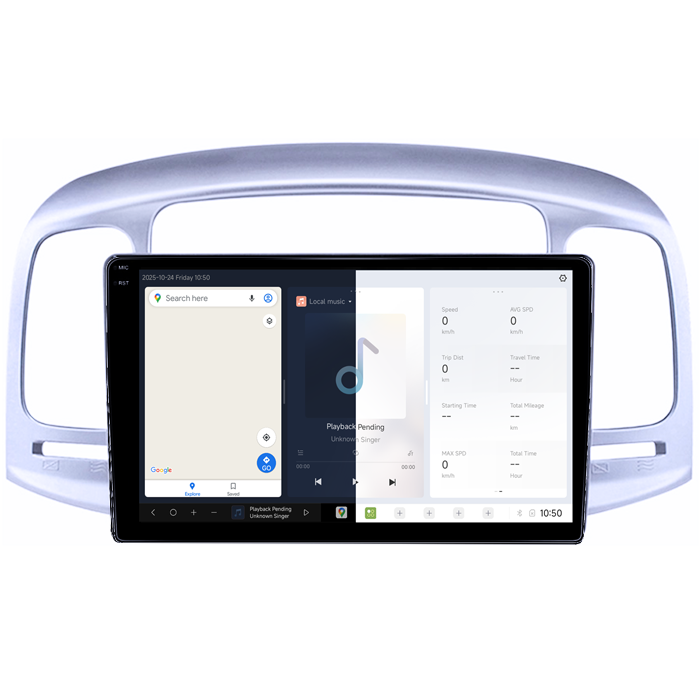 Navigatie dedicata Hyundai Accent 2006-2011, DUDU3, 4GB RAM 64GB ROM, Octacore, Platforma 8581, Android, Display QLED 9", DSP, Carplay&AndroidAuto [2]