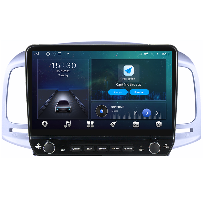 Navigatie dedicata Hyundai ACCENT 2006-2011 Tesla cu butoane rotative model 2024, 4GB RAM 64GB ROM, Procesor Quadcore, Android 14, Display QLED 10", DSP, Carplay&Android Auto [5]