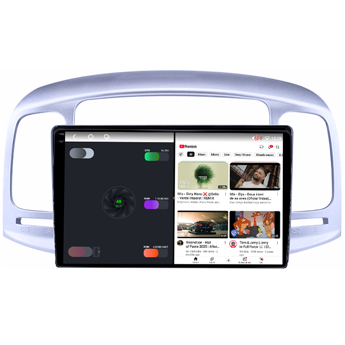 Navigatie dedicata Hyundai Accent 2006-2011, 4GB RAM 64GB ROM, Octacore, Android 14, Display QLED 1K 9", Carplay&Android Auto, SIM 4G, Ventilator Activ [3]