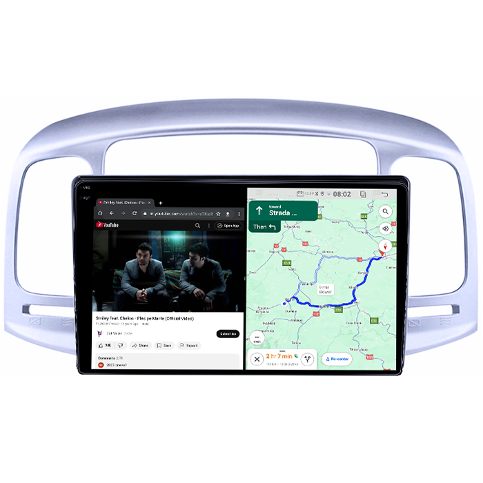 Navigatie dedicata Hyundai Accent 2006-2011, 4GB RAM 64GB ROM, Quad Core, Display 9" QLED 1K, Carplay, Android 14, Bluetooth, Magazin Play, Suport Camere AHD [4]