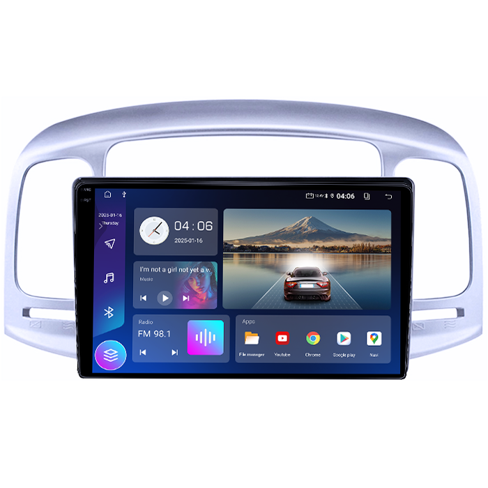 Navigatie dedicata Hyundai Accent 2006-2011, 4GB RAM 64GB ROM, Quad Core, Display 9" QLED 1K, Carplay, Android 14, Bluetooth, Magazin Play, Suport Camere AHD [2]