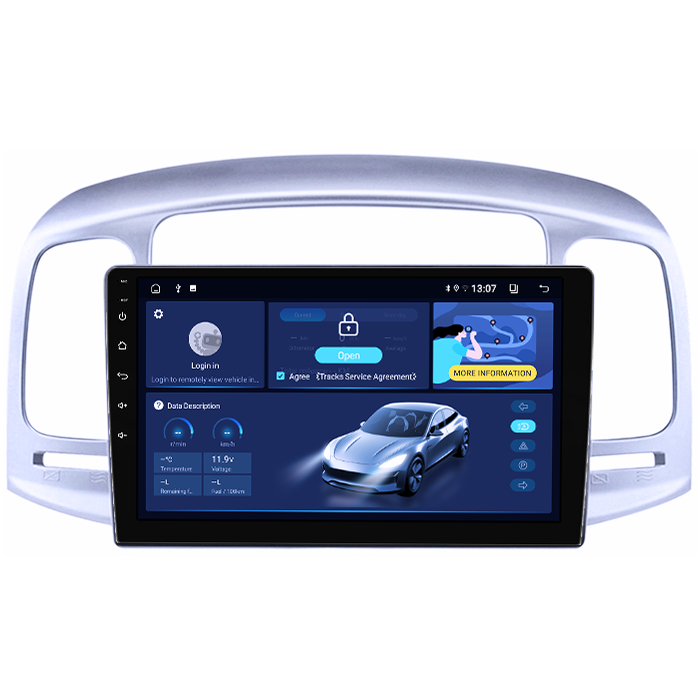 Navigatie dedicata Hyundai Accent 2006-2011, 8GB RAM 128GB ROM, Octacore, Platforma TS18, Android 13, Display QLED 9”, Suporta camera 360º, DSP, Carplay&Android Auto, SIM 4G, Ventilator Activ [2]