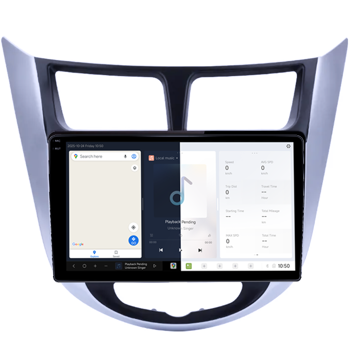 Navigatie dedicata Hyundai Accent 2010-2016, DUDU3, 4GB RAM 64GB ROM, Octacore, Platforma 8581, Android, Display QLED 9", DSP, Carplay&AndroidAuto [2]