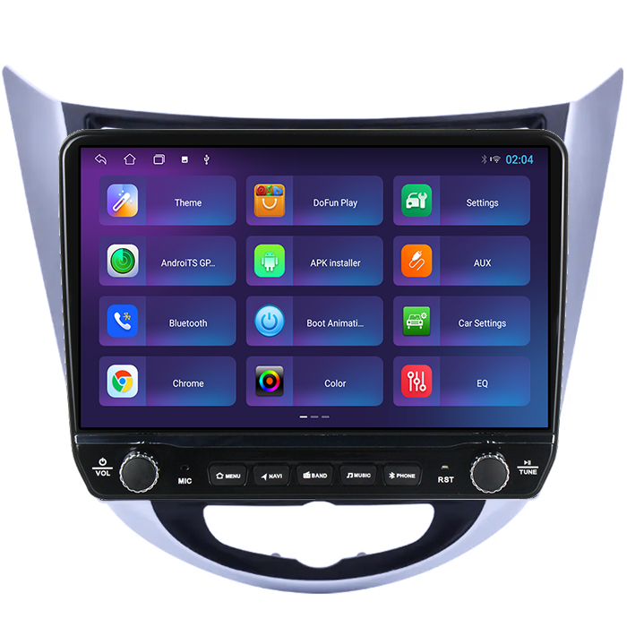 Navigatie dedicata Hyundai Accent 2010-2016 Tesla cu butoane rotative model 2024, 4GB RAM 64GB ROM, Procesor Quadcore, Android 14, Display QLED 10", DSP, Carplay&Android Auto [3]