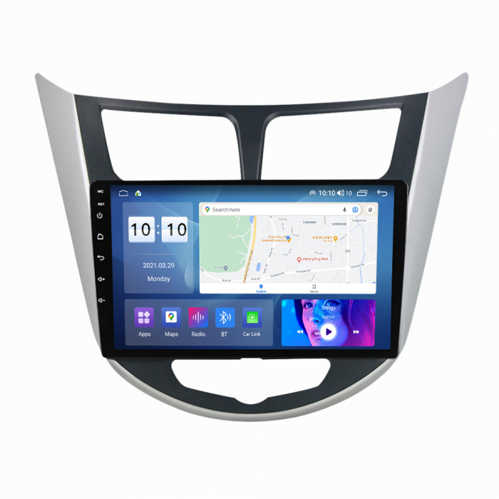 Navigatie dedicata Hyundai Accent 2010-2016, 2GB RAM 32GB ROM, Quad Core, Display 9" IPS Full HD, Carplay&Android Auto, Android 14, Suport camere AHD [2]