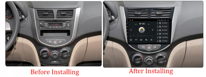 Navigatie dedicata Hyundai Accent 2010-2016, 2GB RAM 32GB ROM, Quad Core, Display 9" IPS Full HD, Carplay&Android Auto, Android 14, Suport camere AHD [4]