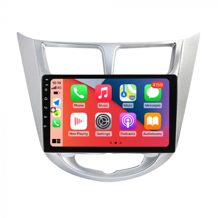 Navigatie dedicata Hyundai Accent 2010-2016, 4GB RAM 64GB ROM, Octacore, Android 13, Display QLED 9", DSP, Carplay, Android Auto, Internet, Youtube, Waze, WIFI, Bluetooth [4]