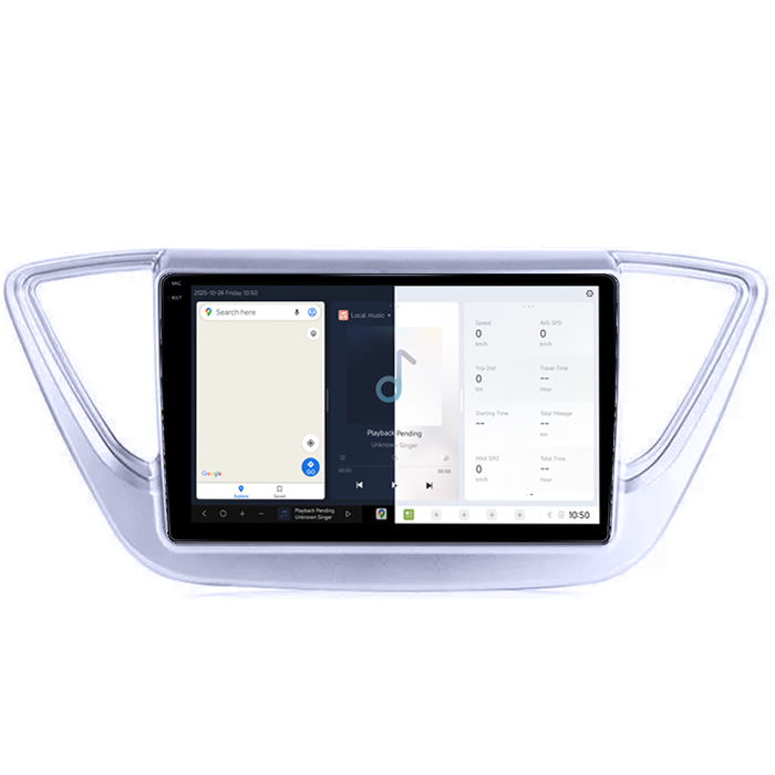 Navigatie dedicata Hyundai Accent 2017-2018, DUDU3, 4GB RAM 64GB ROM, Octacore, Platforma 8581, Android, Display QLED 9", DSP, Carplay&AndroidAuto [2]