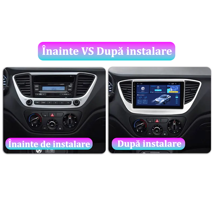 Navigatie dedicata Hyundai Accent 2017-2018, DUDU3, 4GB RAM 64GB ROM, Octacore, Platforma 8581, Android, Display QLED 9", DSP, Carplay&AndroidAuto [6]