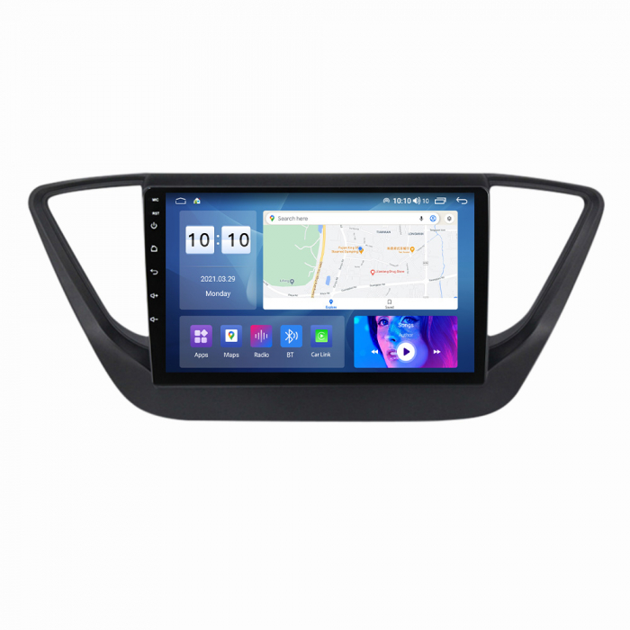 Navigatie dedicata Hyundai Accent 2017-2018, 4 GB RAM 32 ROM, Android 13, Display QLED, 9", DSP, Carplay, Android Auto, Internet, Youtube , Waze , WI-FI , USB , Bluetooth [3]
