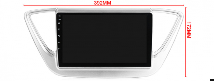 Navigatie dedicata Hyundai Accent 2017-2018, 4 GB RAM 32 ROM, Android 13, Display QLED, 9", DSP, Carplay, Android Auto, Internet, Youtube , Waze , WI-FI , USB , Bluetooth [7]