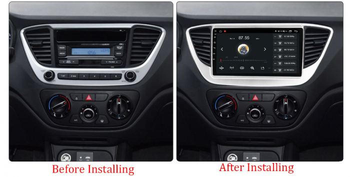 Navigatie dedicata Hyundai Accent 2017-2018, 4GB RAM 64GB ROM, Octacore, Android 13, Display QLED 9", DSP, Carplay, Android Auto, Internet, Youtube, Waze, WIFI, Bluetooth [5]