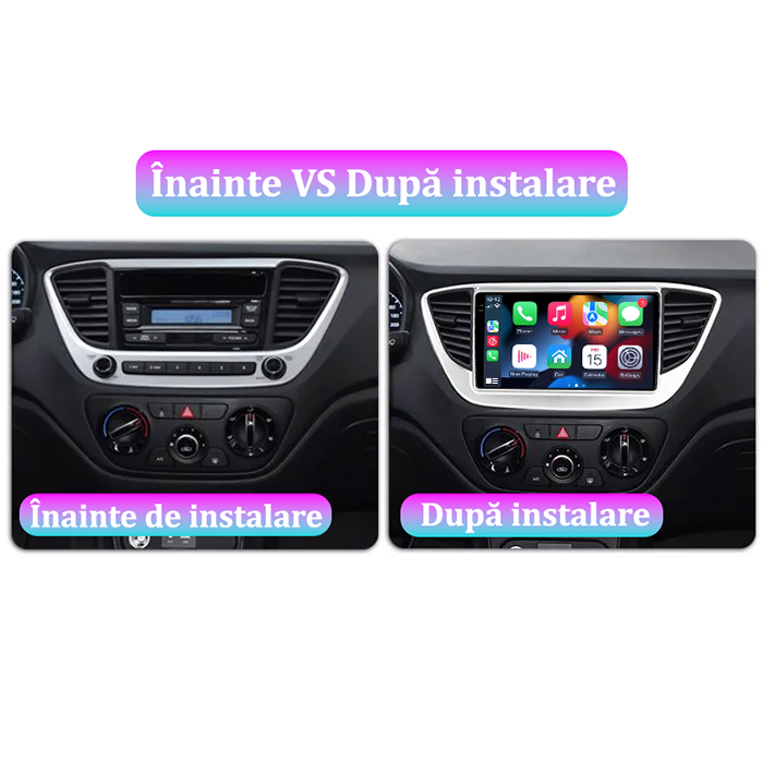 Navigatie dedicata Hyundai Accent 2017-2018, 4GB RAM 64GB ROM, Procesor Qualcomm Octacore, Android 14, Rezolutie 2K, Display QLED 9", DSP, Carplay&Android Auto, SIM 4G [7]