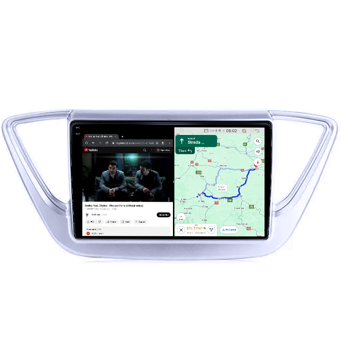 Navigatie dedicata Hyundai Accent 2017-2018, 4GB RAM 64GB ROM, Quadcore, Android 14, Display QLED 1K, 9", DSP, Carplay&Android Auto, Suport camere AHD [4]