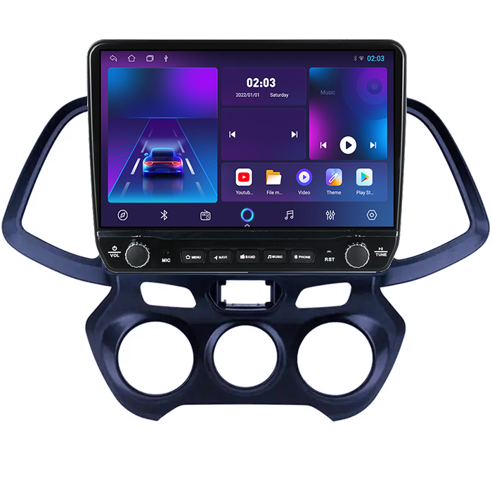 Navigatie dedicata Hyundai Atos 2018+ Tesla cu butoane rotative model 2024, 4GB RAM 64GB ROM, Procesor Quadcore, Android 14, Display QLED 10", DSP, Carplay&Android Auto [4]