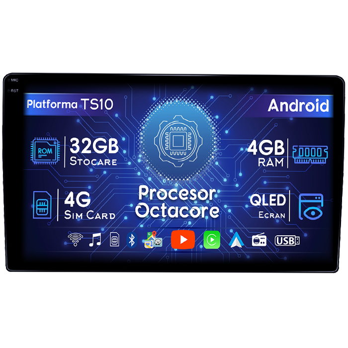 Navigatie dedicata Hyundai Azera 2006-2010, 4GB RAM 32GB ROM, Octacore, Android 14, Display QLED 1K 9", DSP, Carplay&Android Auto, SIM 4G, Bluetooth, Ventilator Activ [1]