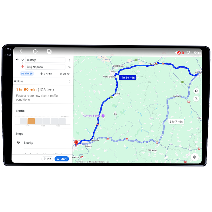 Navigatie dedicata Hyundai AZERA 2006-2010, 4GB RAM 64GB ROM, Procesor Qualcomm Octacore, Android 14, Rezolutie 2K, Display QLED 9", DSP, Carplay&Android Auto, SIM 4G [5]