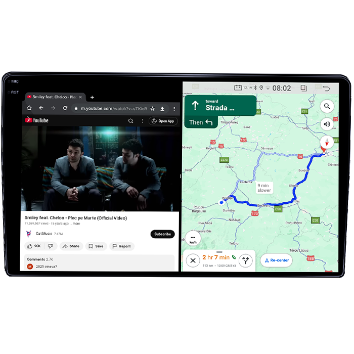 Navigatie dedicata Hyundai AZERA 2006-2010, 4GB RAM 64GB ROM, Quad Core, Display 9" QLED 1K, Carplay, Android 14, Bluetooth, Magazin Play, Suport Camere AHD [6]