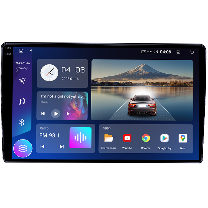 Navigatie dedicata Hyundai AZERA 2006-2010, 4GB RAM 64GB ROM, Quad Core, Display 9" QLED 1K, Carplay, Android 14, Bluetooth, Magazin Play, Suport Camere AHD [4]