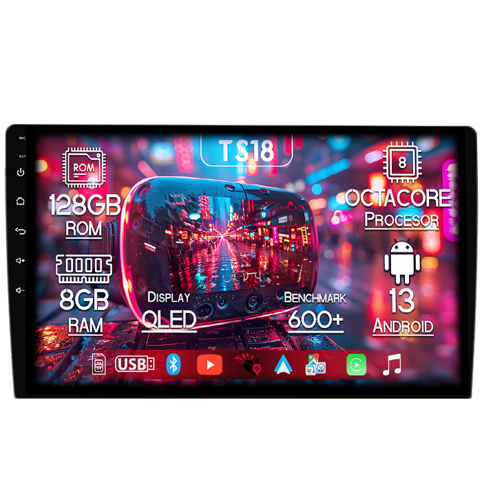 Navigatie dedicata Hyundai AZERA 2006-2010, 8GB RAM 128GB ROM, Octacore, Platforma TS18, Android 13, Display QLED 9”, Suporta camera 360º, DSP, Carplay&Android Auto, SIM 4G, Ventilator Activ [1]