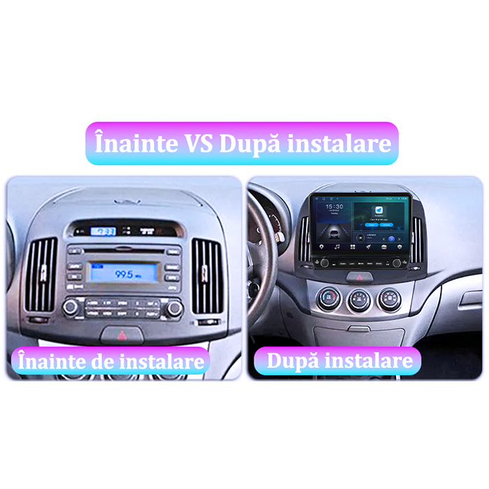 Navigatie dedicata Hyundai Elantra 2006-2011 Tesla cu butoane rotative model 2024, 4GB RAM 64GB ROM, Procesor Quadcore, Android 14, Display QLED 10", DSP, Carplay&Android Auto [6]