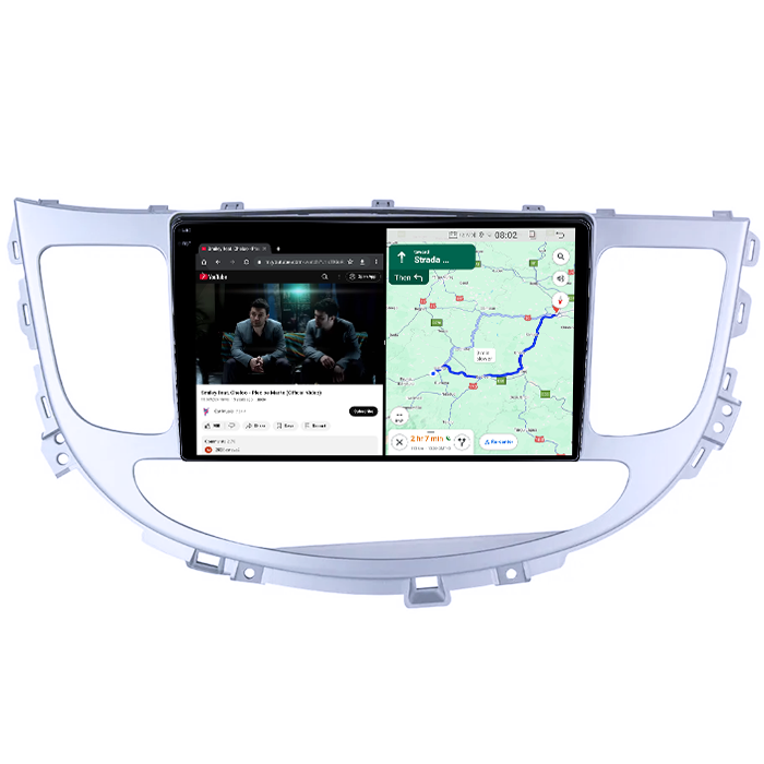 Navigatie dedicata Hyundai Rohens Genesis 2008-2013, 12GB RAM 256GB ROM, Android 14, Rezolutie 2K, Display QLED, 9", DSP, Carplay, Android Auto, Internet, Youtube, Waze, Wi Fi, USB [4]