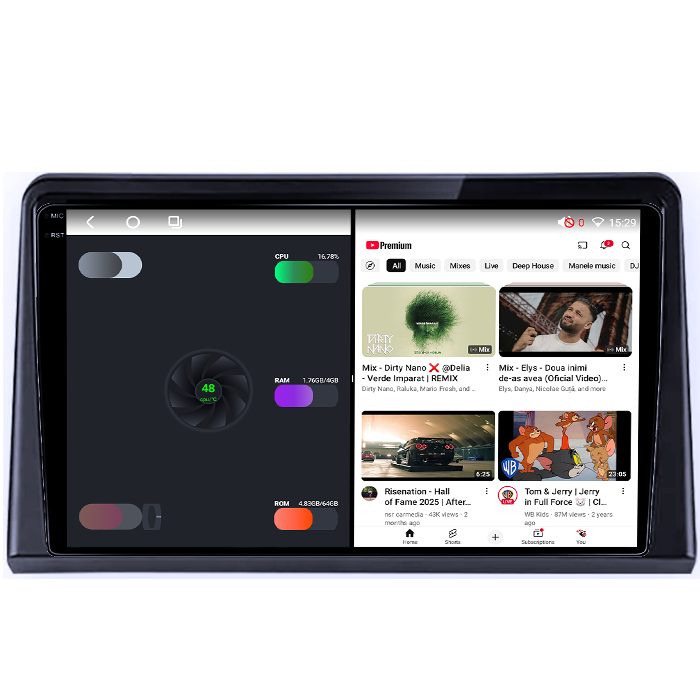 Navigatie dedicata Hyundai Coupe 2004, 4GB RAM 64GB ROM, Procesor Qualcomm Octacore, Android 14, Rezolutie 2K, Display QLED 9", DSP, Carplay&Android Auto, SIM 4G [4]