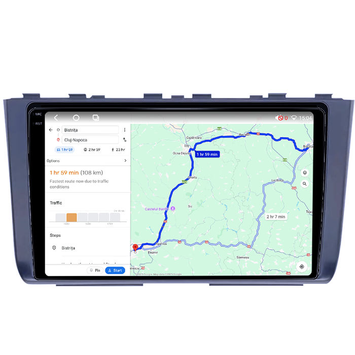 Navigatie dedicata Hyundai Creta 2 IX25 2021, 4GB RAM 64GB ROM, Procesor Qualcomm Octacore, Android 14, Rezolutie 2K, Display QLED 9", DSP, Carplay&Android Auto, SIM 4G [5]