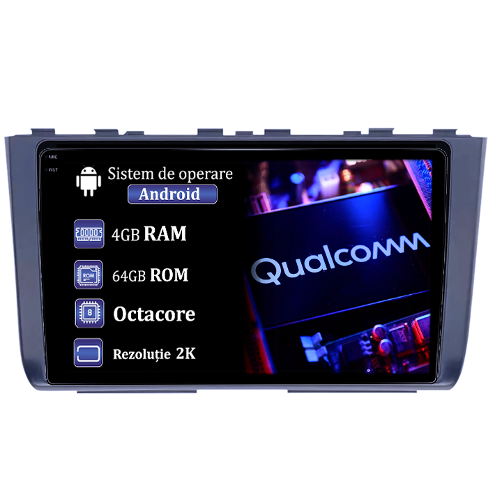 Navigatie dedicata Hyundai Creta 2 IX25 2021, 4GB RAM 64GB ROM, Procesor Qualcomm Octacore, Android 14, Rezolutie 2K, Display QLED 9", DSP, Carplay&Android Auto, SIM 4G [1]