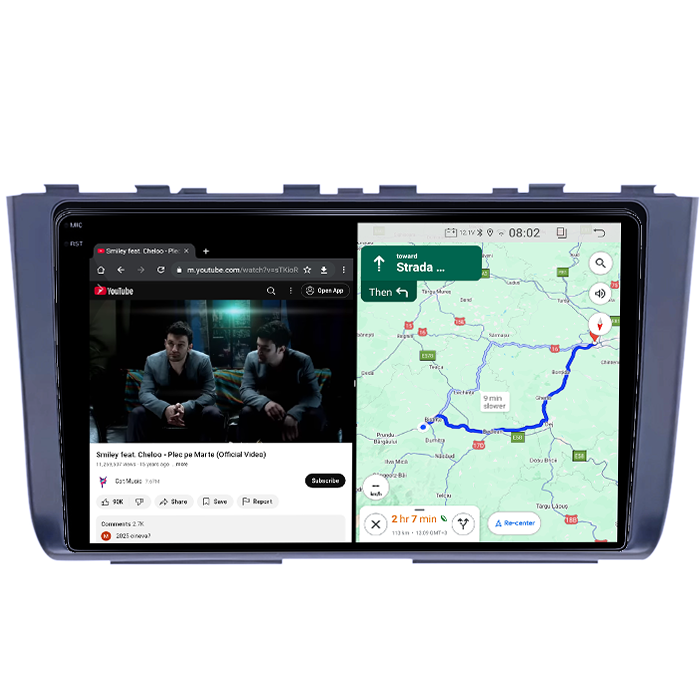 Navigatie dedicata Hyundai Creta 2 IX25 2021, 4GB RAM 64GB ROM, Quad Core, Display 9" QLED 1K, Carplay, Android 14, Bluetooth, Magazin Play, Suport Camere AHD [6]