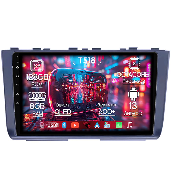 Navigatie dedicata Hyundai Creta 2 IX25 2021, 8GB RAM 128GB ROM, Octacore, Platforma TS18, Android 13, Display QLED 9”, Suporta camera 360º, DSP, Carplay&Android Auto, SIM 4G, Ventilator Activ [1]