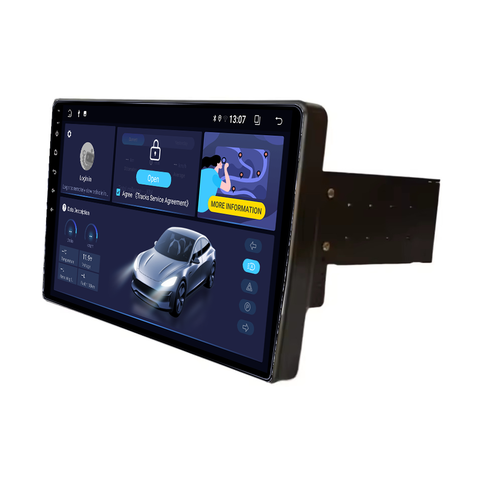 Navigatie Universala 1DIN, 4GB RAM 32GB ROM, Octacore, Android 14, Display QLED  9", DSP, Carplay&Android Auto, SIM 4G, Bluetooth, Ventilator Activ [2]
