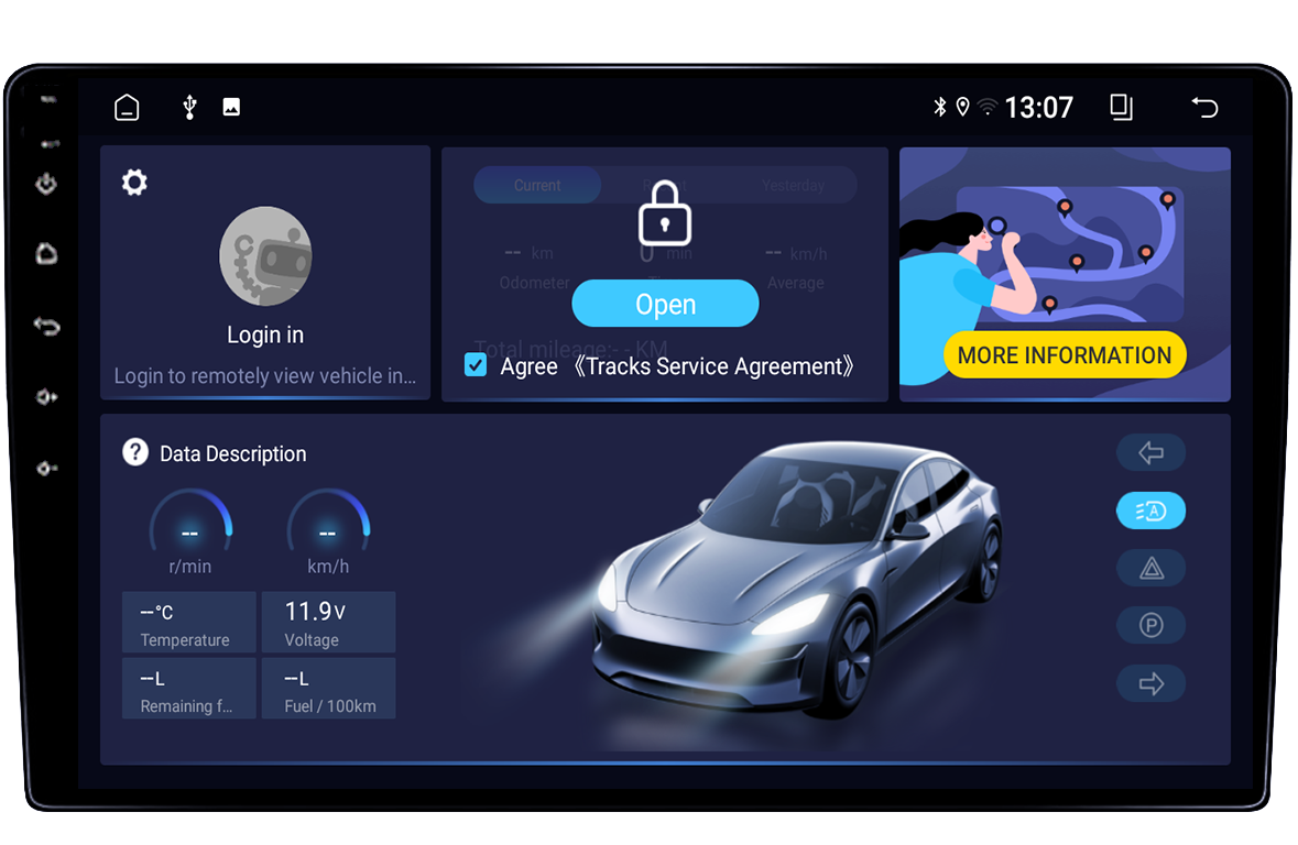 Navigatie dedicata Hyundai Elantra 2002-2006, 4GB RAM 64GB ROM, Quad Core, Display 9" QLED  Carplay, Android 14, Bluetooth, Magazin Play, Suport Camere AHD [4]