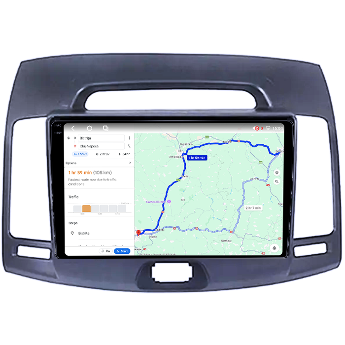 Navigatie dedicata Hyundai Elantra 2006-2011, 4GB RAM 64GB ROM, Octacore, Android 14, Display QLED 1K 9", Carplay&Android Auto, SIM 4G, Ventilator Activ [4]