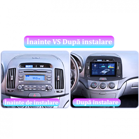 Navigatie dedicata Hyundai Elantra 2006-2011, 4GB RAM 64GB ROM, Quad Core, Display 9" QLED 1K, Carplay, Android 14, Bluetooth, Magazin Play, Suport Camere AHD [2]