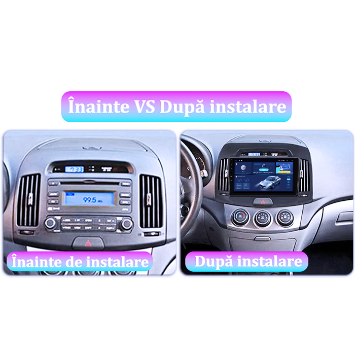Navigatie dedicata Hyundai Elantra 2006-2011, 8GB RAM 128GB ROM, Octacore, Platforma TS18, Android 13, Display QLED 9”, Suporta camera 360º, DSP, Carplay&Android Auto, SIM 4G, Ventilator Activ [5]