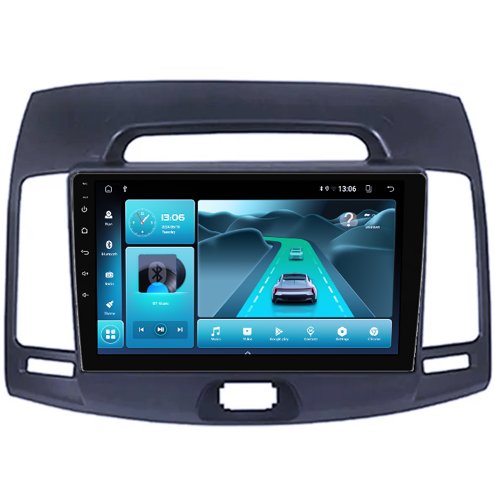 Navigatie dedicata Hyundai Elantra 2006-2011, 8GB RAM 128GB ROM, Octacore, Platforma TS18, Android 13, Display QLED 9”, Suporta camera 360º, DSP, Carplay&Android Auto, SIM 4G, Ventilator Activ [3]