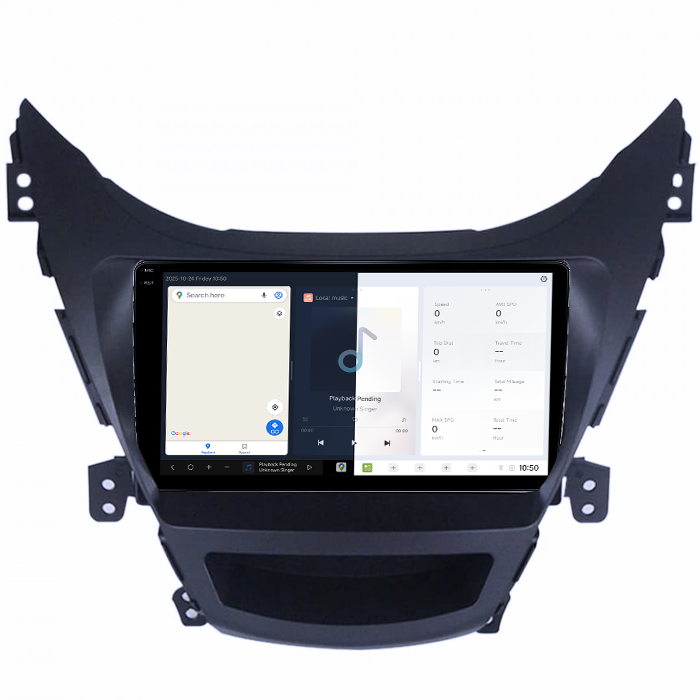 Navigatie dedicata Hyundai Elantra 2011-2016, DUDU3, 4GB RAM 64GB ROM, Octacore, Platforma 8581, Android, Display QLED 9", DSP, Carplay&AndroidAuto [2]