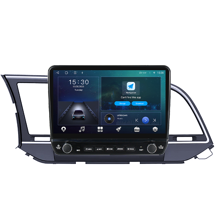 Navigatie dedicata Hyundai Elantra 2016-2020 Tesla cu butoane rotative model 2024, 4GB RAM 64GB ROM, Procesor Quadcore, Android 14, Display QLED 10", DSP, Carplay&Android Auto [5]