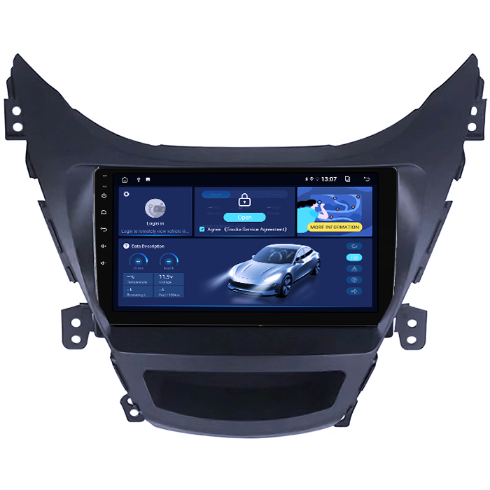 Navigatie dedicata Hyundai Elantra 2011-2016, 8GB RAM 128GB ROM, Octacore, Platforma TS18, Android 13, Display QLED 9”, Suporta camera 360º, DSP, Carplay&Android Auto, SIM 4G, Ventilator Activ [2]