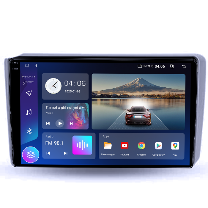 Navigatie dedicata Hyundai Getz 2004-2006, 12GB RAM 256GB ROM, Android 14, Rezolutie 2K, Display QLED, 9", DSP, Carplay, Android Auto, Internet, Youtube, Waze, Wi Fi, USB [2]